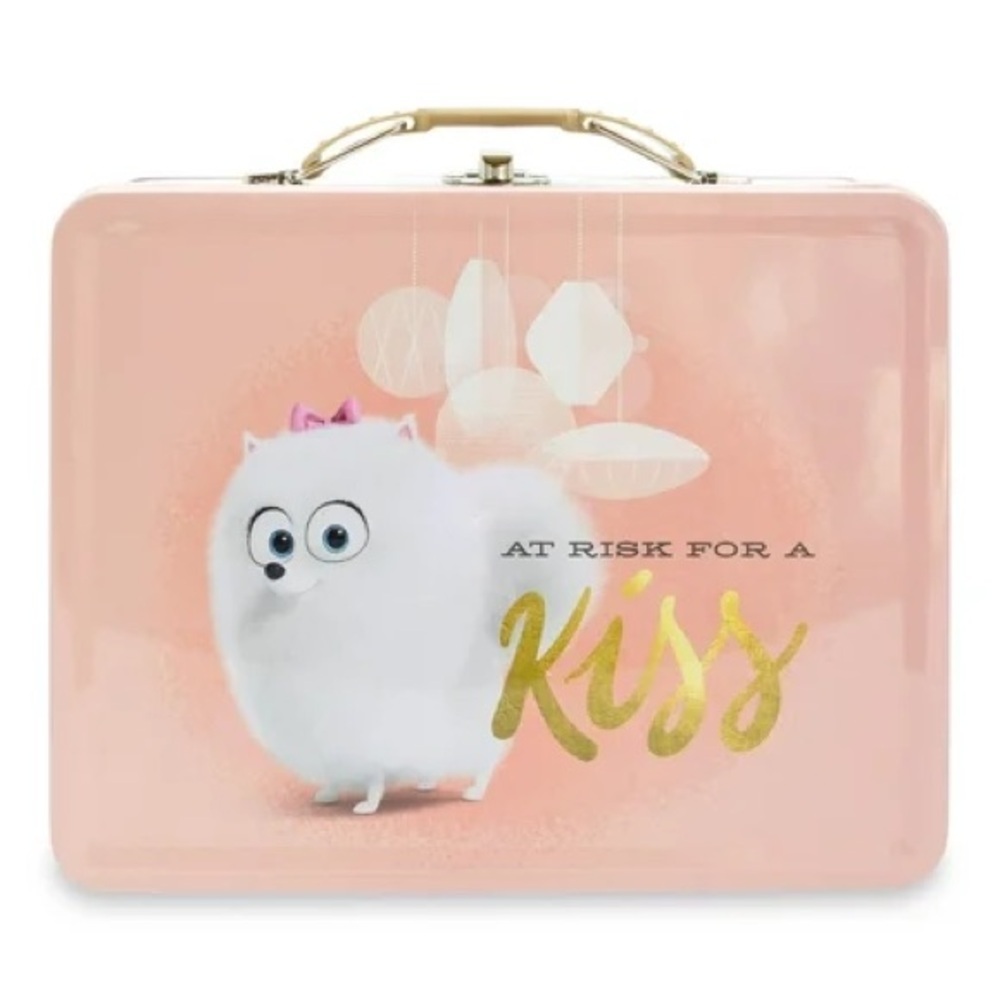 Secret Life of Pets Gidget Metal Lunch Box Tin Carry Case NWT